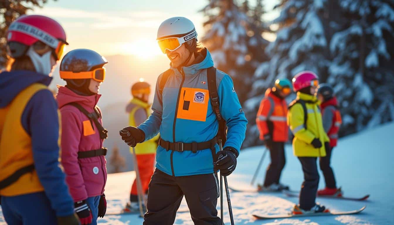 Illustration: Pourquoi une assurance spécifique est essentielle pour le moniteur de ski